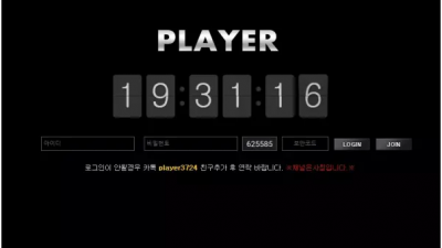 먹튀확정 플레이어 (PLAYER) 먹튀사이트