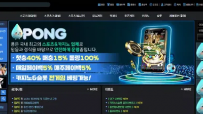 먹튀확정 퐁 (PONG) 먹튀사이트