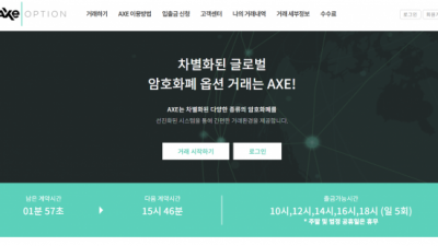 FX사이트 엑스옵션 axeoption.com 사설FX AXE OPTION